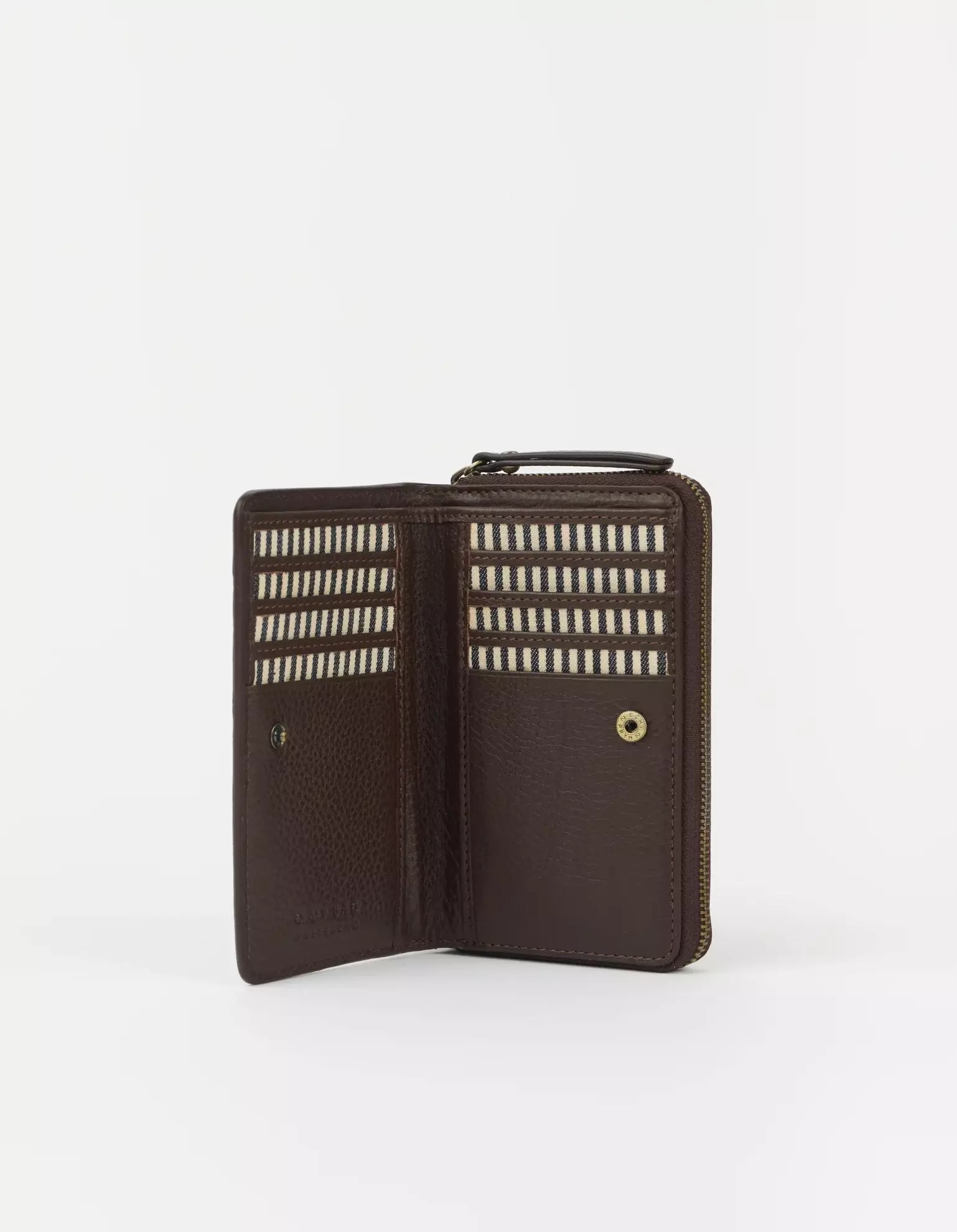O MY BAG Jett Wallet Chocholate Soft Grain Leather Geldbörse braun
